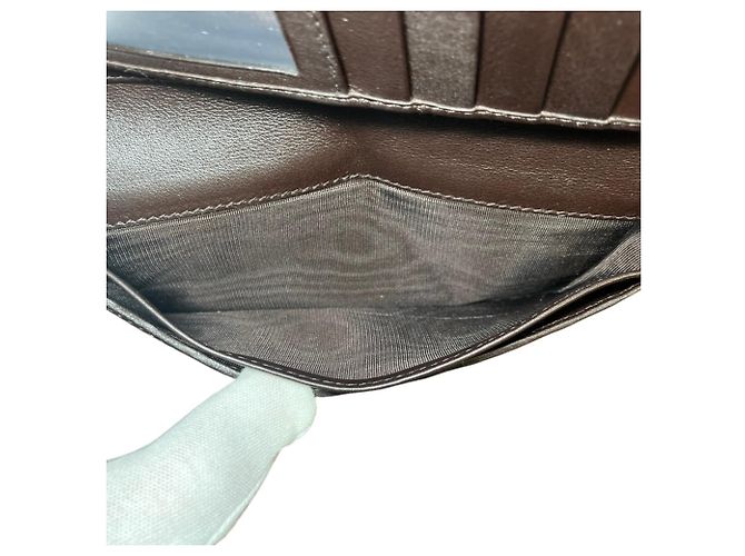 Gucci Long Wallet - Shima Pattern Brown - view 7