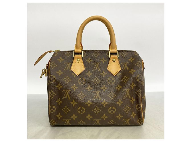 Borsa Louis Vuitton Monogram Speedy 25 Marrone - vista 11