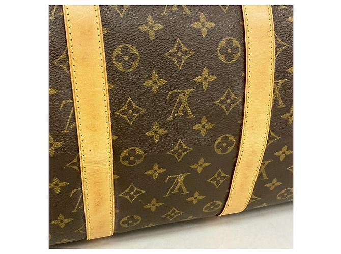 Louis Vuitton Boston Monogram Keepall 55 M41424 Marrone - vista 12