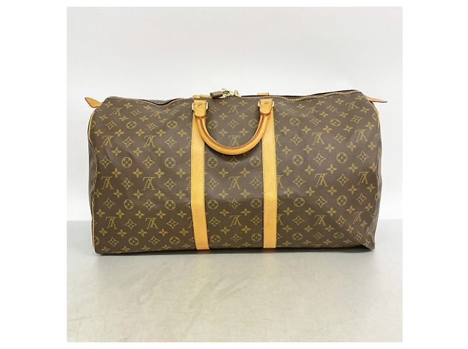 Louis Vuitton Boston Monogram Keepall 55 M41424 Marrone - vista 13