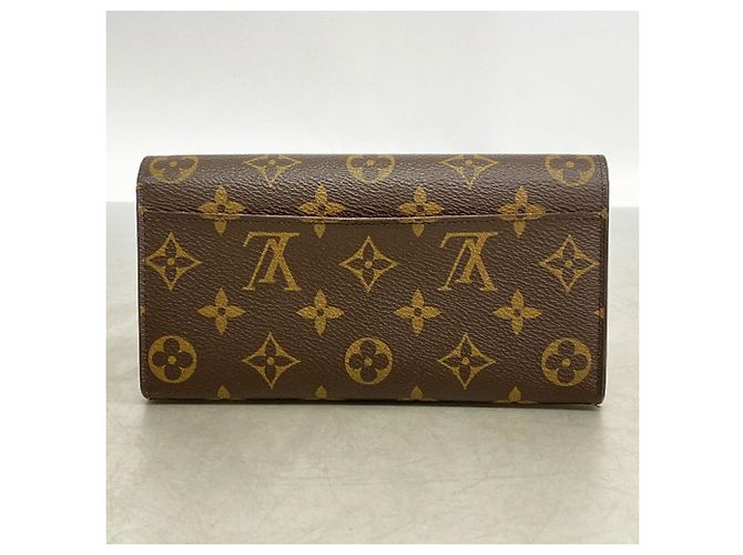 Louis Vuitton Monogram Portefeuille Sarah Long Wallet Red - view 11