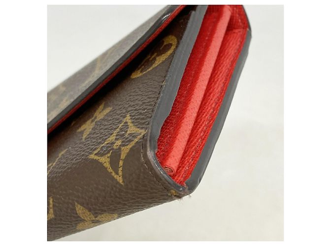 Louis Vuitton Monogram Portefeuille Sarah Long Wallet Red - view 6