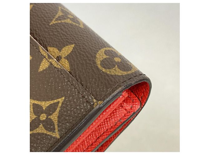 Louis Vuitton Monogram Portefeuille Sarah Long Wallet Red - view 7