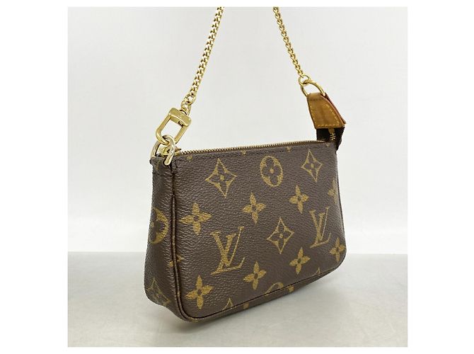 Louis Vuitton Monogram Mini Pochette Accessoires Marrone - vista 2