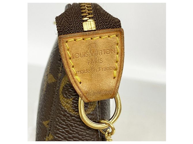 Louis Vuitton Monogram Mini Pochette Accessoires Marrone - vista 5