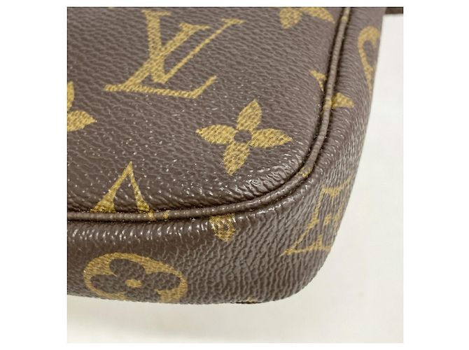 Louis Vuitton Monogram Mini Pochette Accessoires Marrone - vista 6