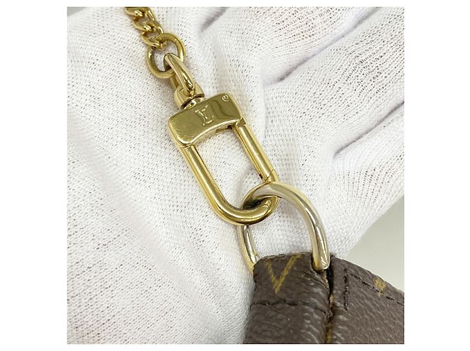 Louis Vuitton Monogram Mini Pochette Accessoires Marrone - vista 8