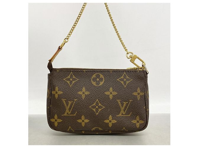 Louis Vuitton Monogram Mini Pochette Accessoires Marrone - vista 9