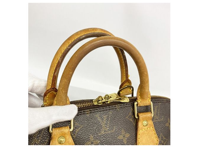 Borsa a mano Louis Vuitton Monogram Alma M51130 Marrone - vista 8