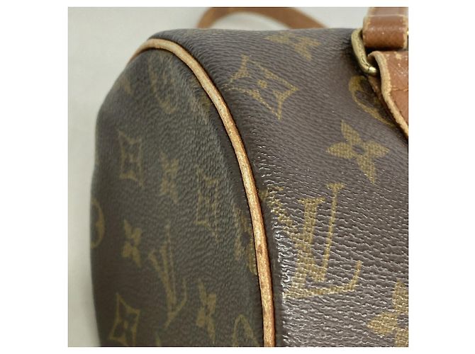 Borsa Louis Vuitton Monogram Papillon 26 Marrone - vista 7