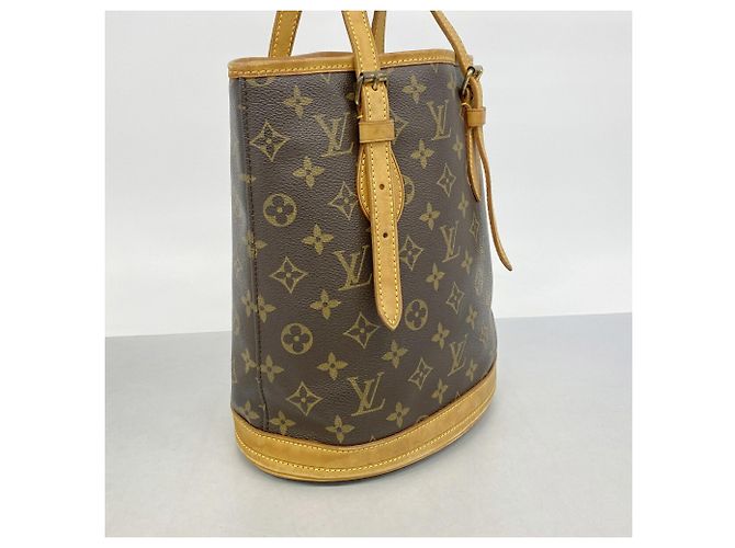 Borsa Tote Louis Vuitton Monogram Bucket PM Marrone - vista 2