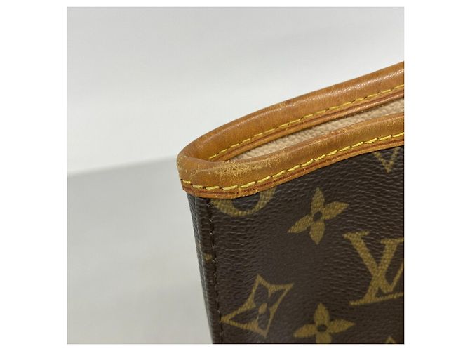 Borsa Tote Louis Vuitton Monogram Bucket PM Marrone - vista 6