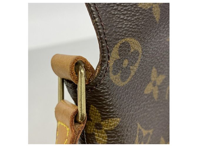 Borsa a tracolla Louis Vuitton Monogram Musette Salsa Marrone - vista 7