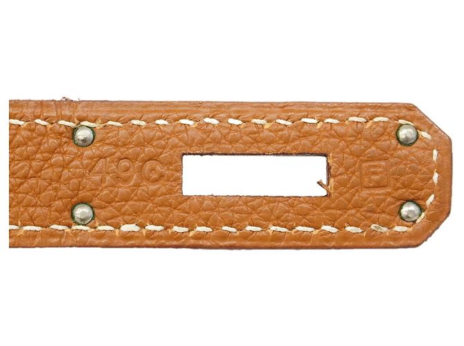 Hermès Borsa Hermes Birkin 35 Togo Gold D'oro - vista 12