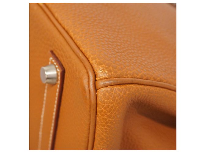 Hermès Borsa Hermes Birkin 35 Togo Gold D'oro - vista 14