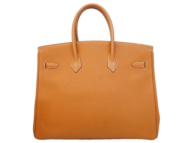 Hermès Borsa Hermes Birkin 35 Togo Gold D'oro - vista 15