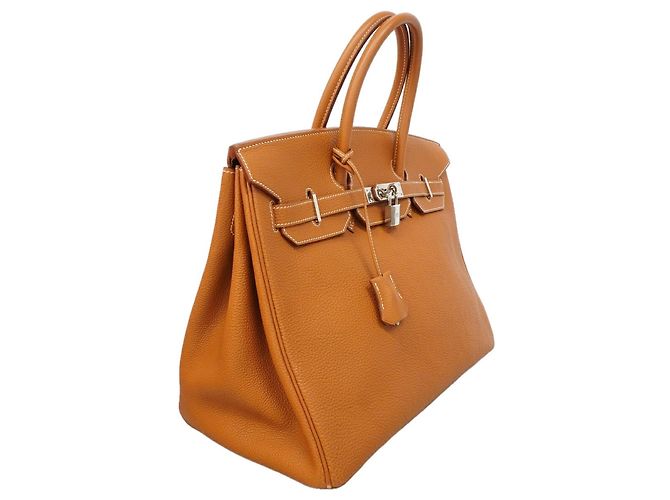 Hermès Borsa Hermes Birkin 35 Togo Gold D'oro - vista 2