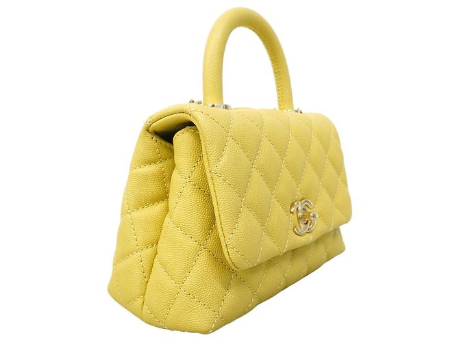 Borsa Chanel gialla Giallo - vista 2