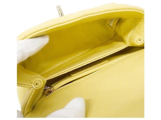 Borsa Chanel gialla Giallo - vista 4