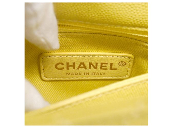 Borsa Chanel gialla Giallo - vista 5