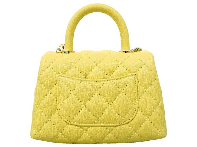 Borsa Chanel gialla Giallo - vista 9