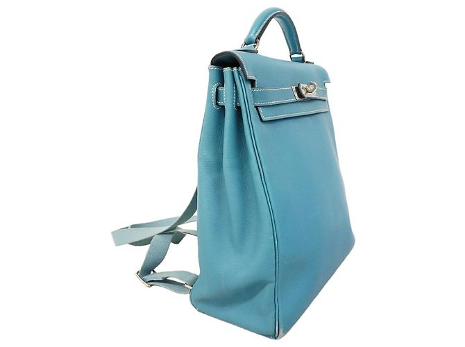 Hermès Zaino Hermes Kelly Ad GM Blu - vista 2