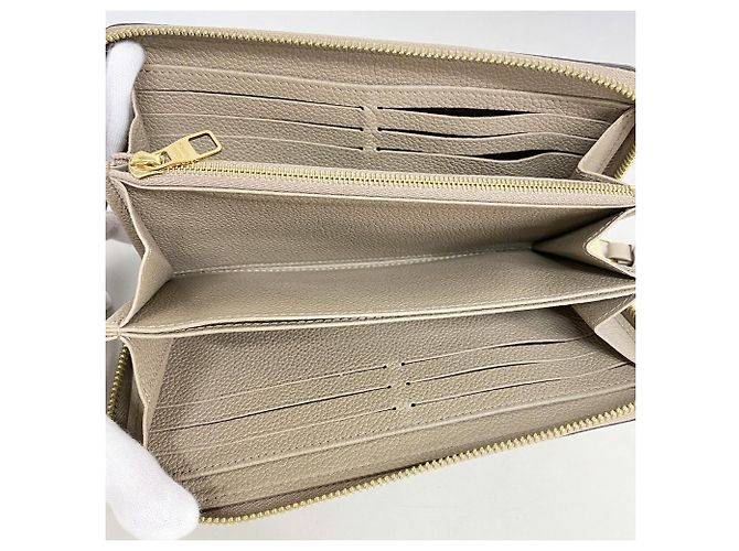 Louis Vuitton Monogram Empreinte Bicolor Zippy Wallet Beige - Ansicht 3