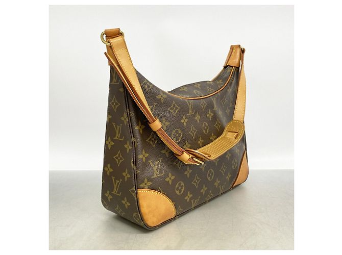 Borsa a tracolla Louis Vuitton Monogram Boulogne 30 Marrone - vista 2