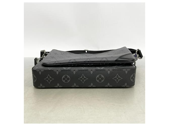 Borsa a tracolla Trio Monogram Eclipse Reverse Louis Vuitton Marrone Nero - vista 3