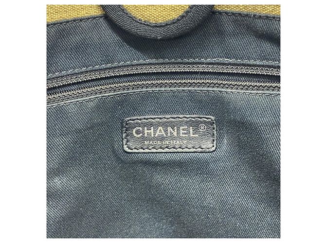 Chanel Deauville Chain Tote Bag Black Beige - view 5
