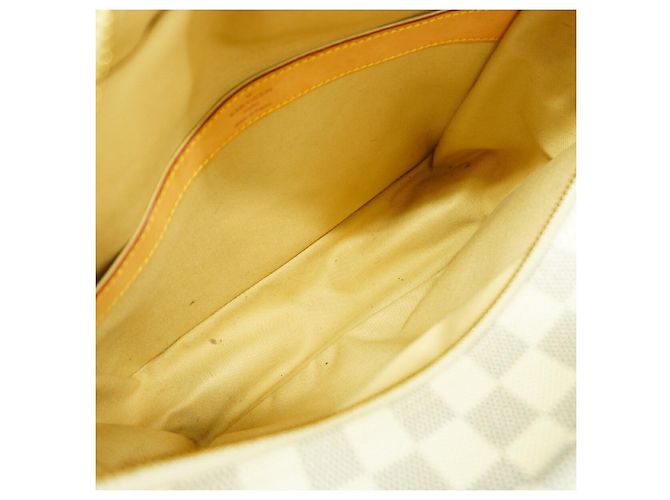 Borsa a tracolla Louis Vuitton Damier Azur Naviglio Bianco - vista 4