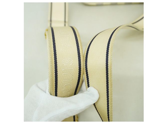 Borsa a tracolla Louis Vuitton Damier Azur Naviglio Bianco - vista 7