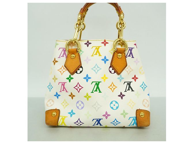 Borsa Louis Vuitton Monogram Multicolor Audra Bianco - vista 9