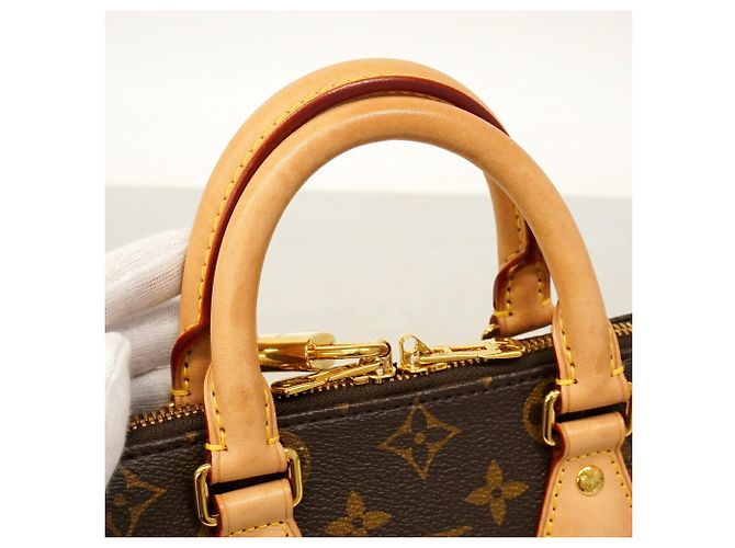 Borsa Louis Vuitton Monogram Speedy Bandoulière 20 Nero - vista 7