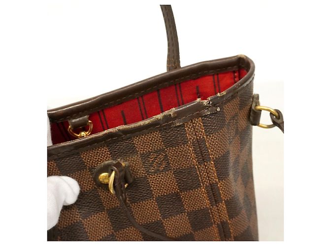Borsa Tote Louis Vuitton Damier Neverfull PM N51109 Ebene Damier ebene - vista 6