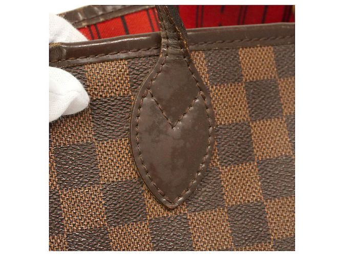 Borsa Tote Louis Vuitton Damier Neverfull PM N51109 Ebene Damier ebene - vista 9