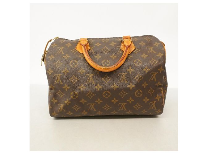 Borsa Louis Vuitton Monogram Speedy 30 Marrone - vista 12