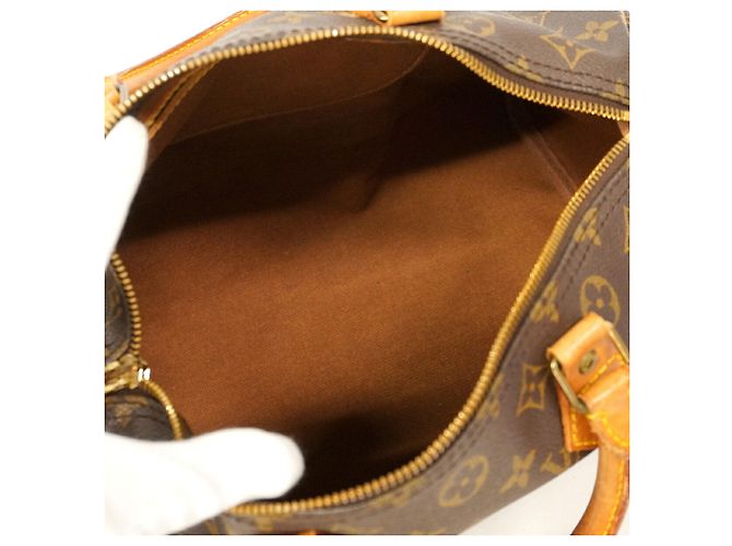 Borsa Louis Vuitton Monogram Speedy 30 Marrone - vista 4
