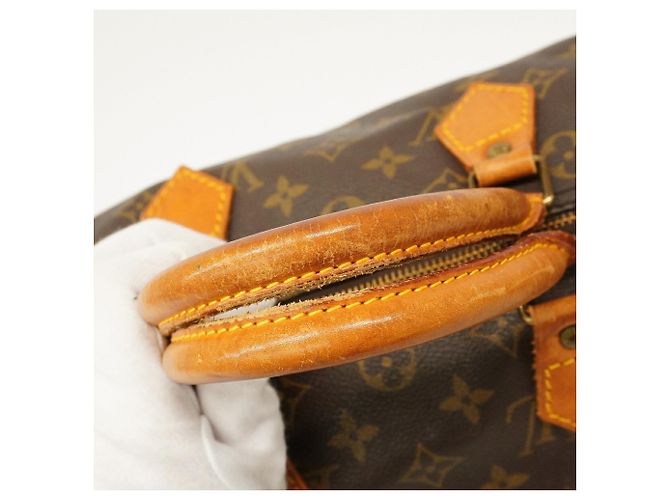 Borsa Louis Vuitton Monogram Speedy 30 Marrone - vista 6