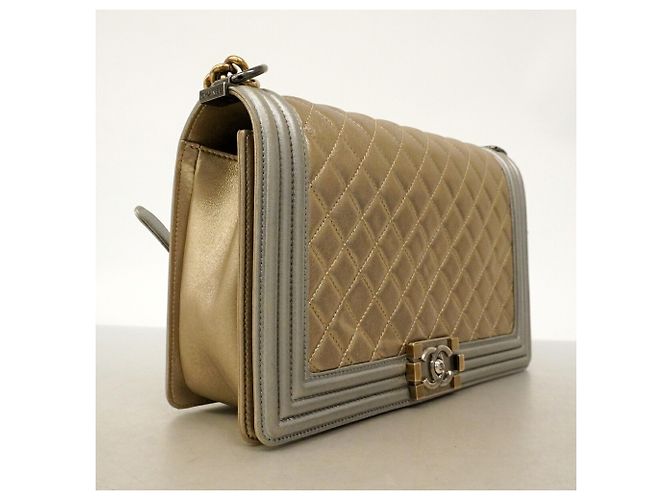 Borsa a tracolla Chanel Boy Chain Argento D'oro - vista 2