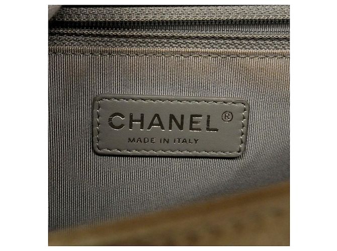 Borsa a tracolla Chanel Boy Chain Argento D'oro - vista 5