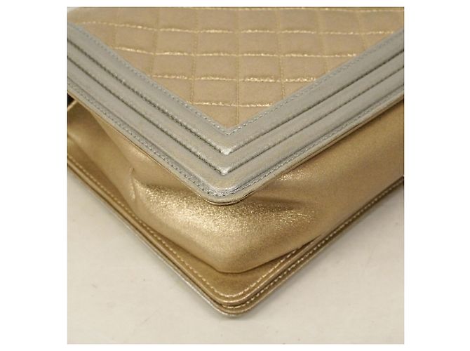 Borsa a tracolla Chanel Boy Chain Argento D'oro - vista 6