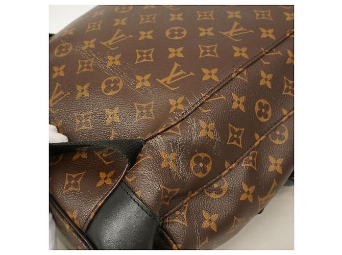 Zaino Louis Vuitton Monogram Macassar Christopher MM Marrone - vista 10