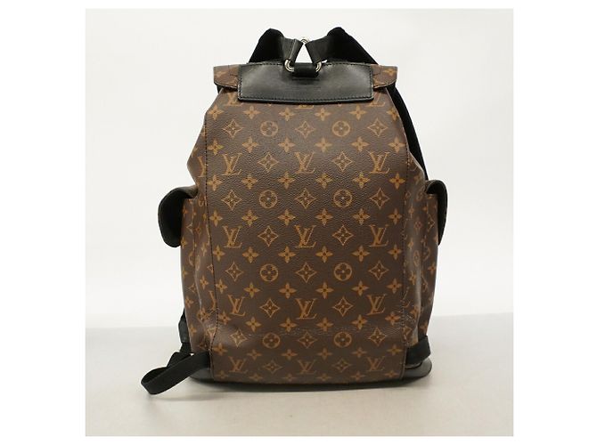 Zaino Louis Vuitton Monogram Macassar Christopher MM Marrone - vista 13