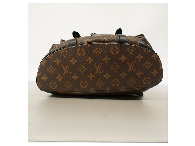 Zaino Louis Vuitton Monogram Macassar Christopher MM Marrone - vista 3