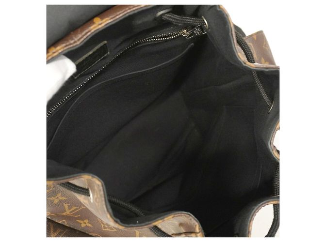 Zaino Louis Vuitton Monogram Macassar Christopher MM Marrone - vista 4