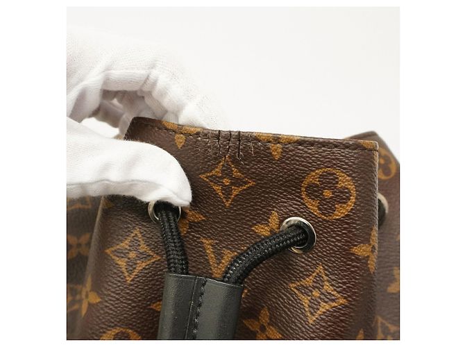 Zaino Louis Vuitton Monogram Macassar Christopher MM Marrone - vista 6