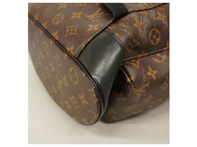Zaino Louis Vuitton Monogram Macassar Christopher MM Marrone - vista 7