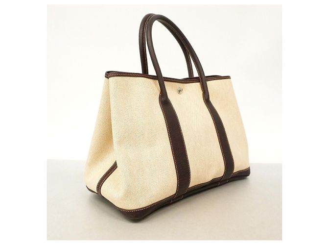 Hermès Borsa Tote Hermes Garden PM Marrone - vista 2
