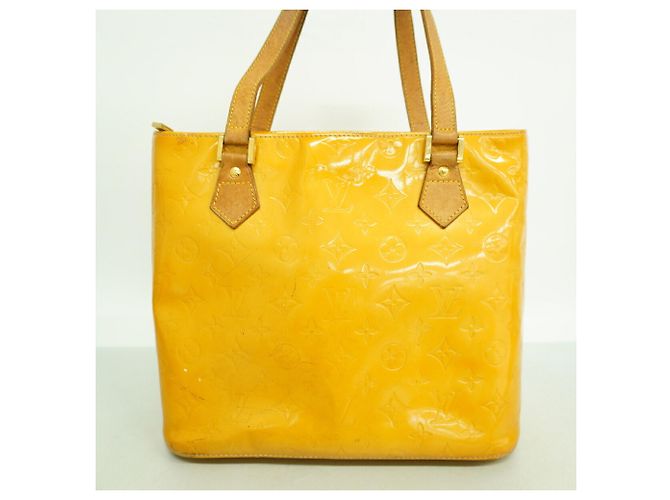 Borsa Tote Louis Vuitton Vernis Houston Beige - vista 11